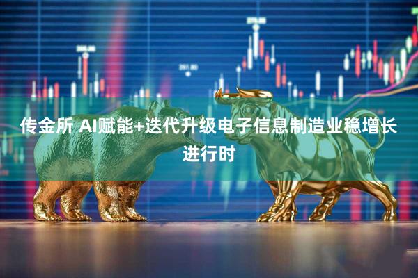 传金所 AI赋能+迭代升级电子信息制造业稳增长进行时